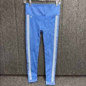 Fabletics Blue Chevron Leggings